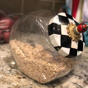 MacKenzie Childs Courtly Check Cookie Jars.